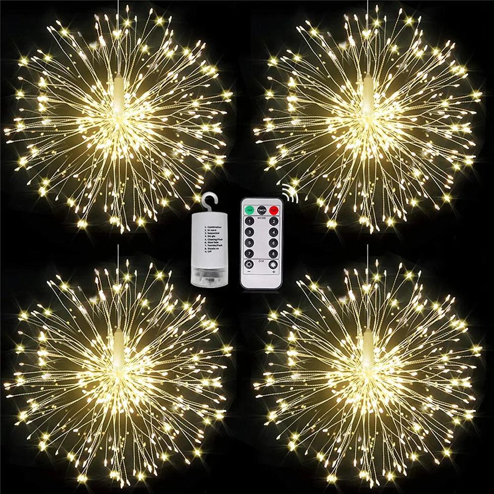 LED Firework Fairy Lights with Remote, 8 Modes by HitMyNeed