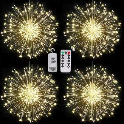 LED Firework Fairy Lights with Remote, 8 Modes by HitMyNeed