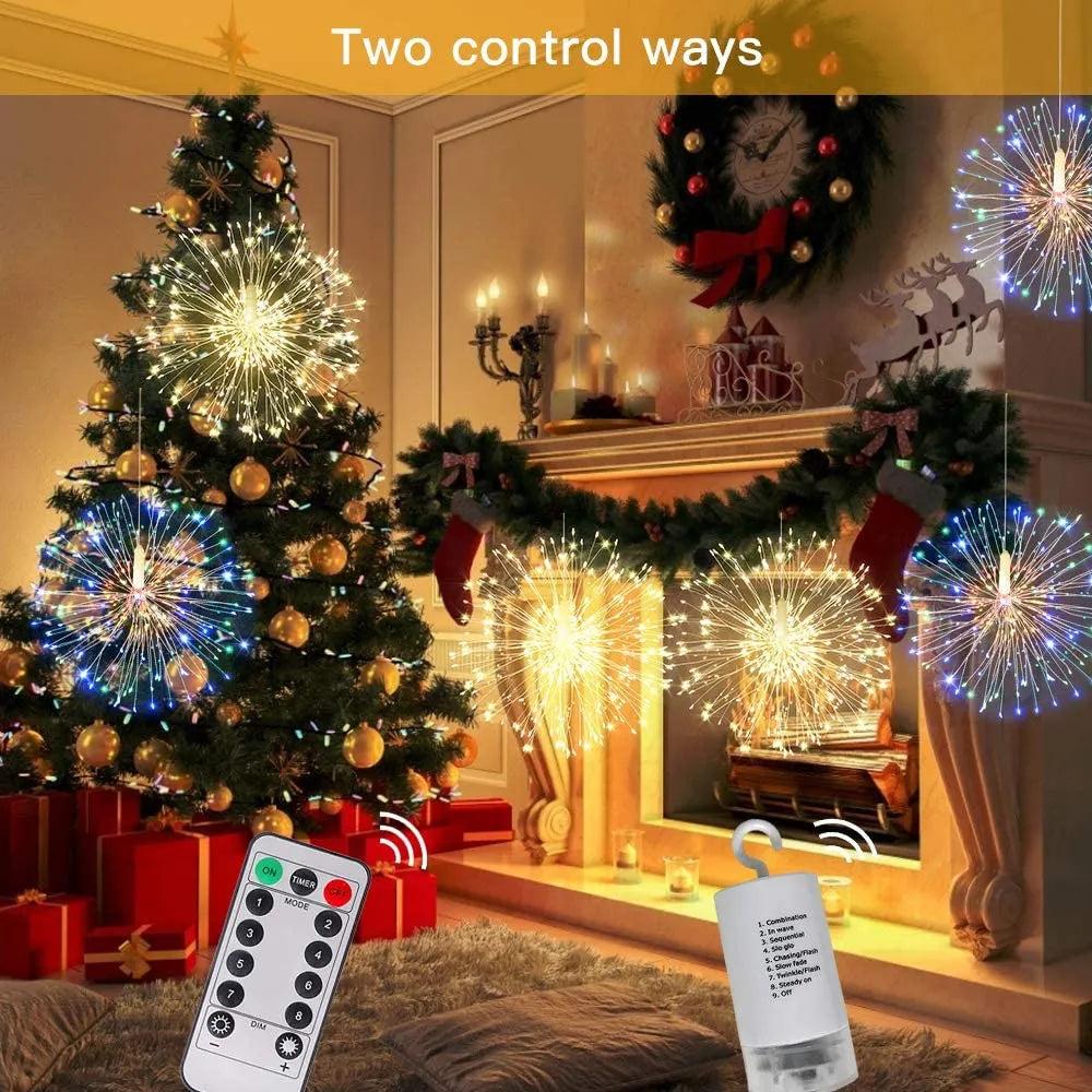 LED Firework Fairy Lights with Remote, 8 Modes by HitMyNeed