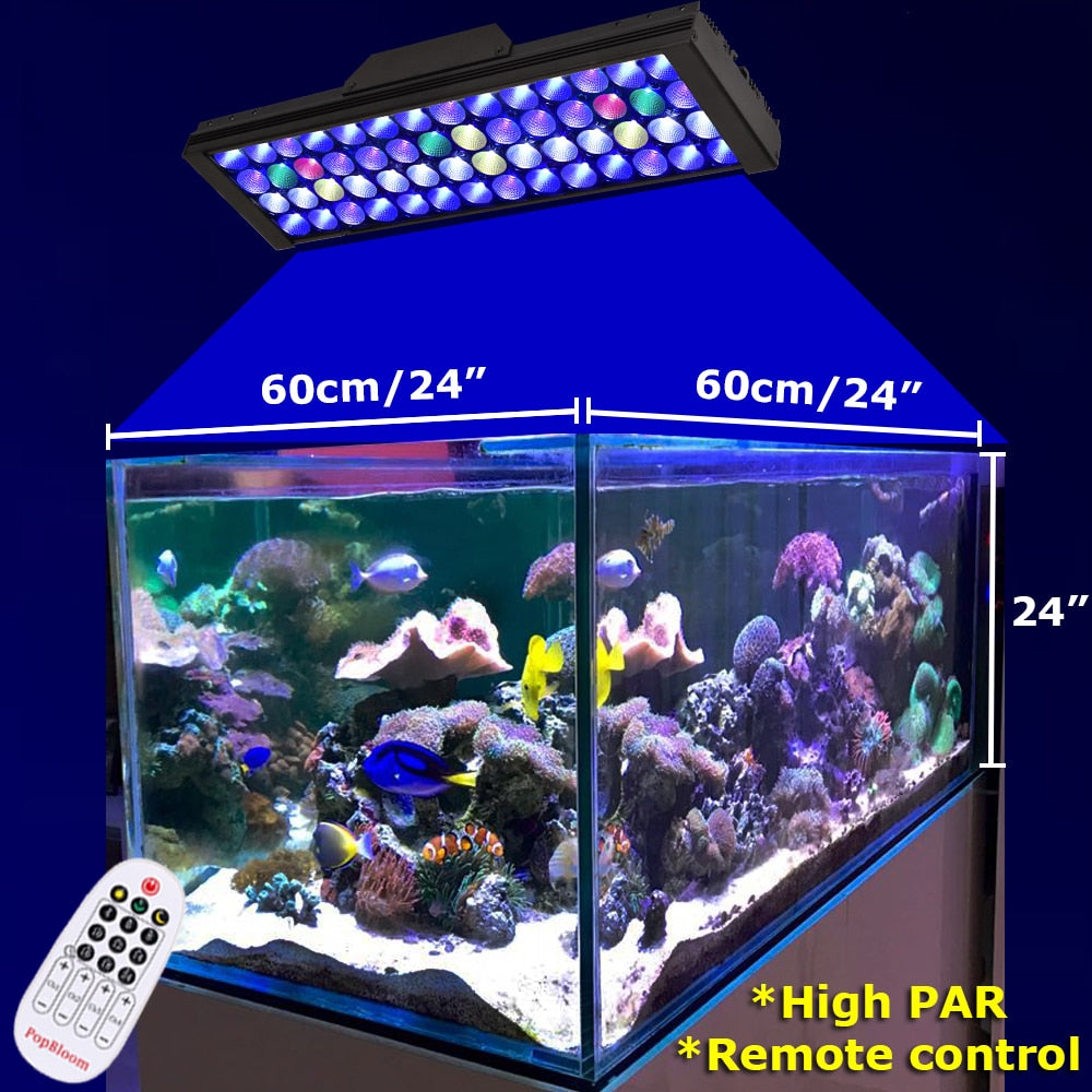 LED Fish Tank Light with Remote and Timer, 40cm by HitMyNeed