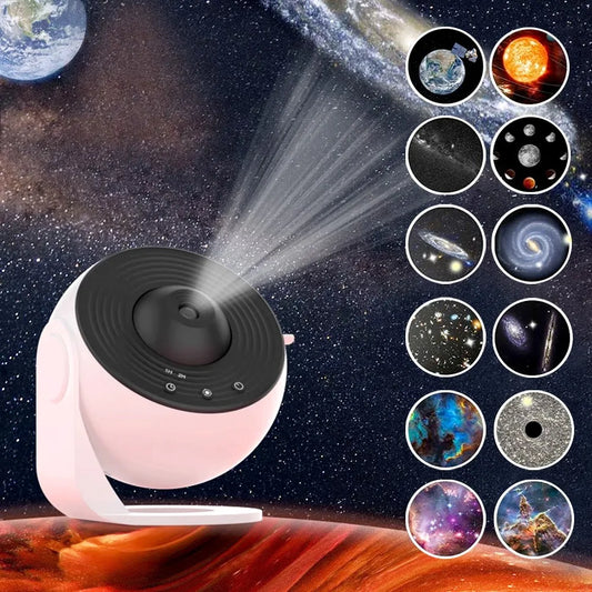 LED Galaxy Projector Night Light with 12 Films by HitMyNeed