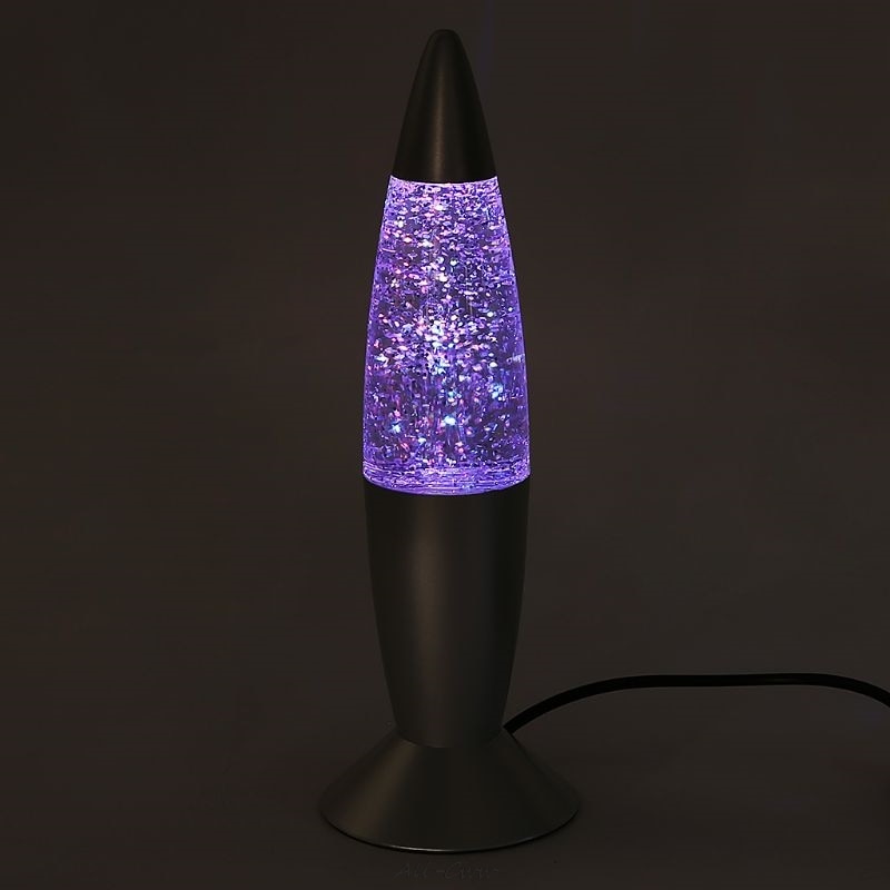LED Glitter Rocket Lamp Night Light RGB USB by HitMyNeed