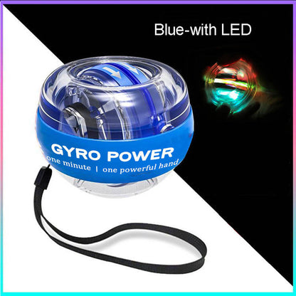 LED Gyroscopic Power Wrist Ball Hand Trainer blue-with-led by HitMyNeed