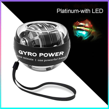 LED Gyroscopic Power Wrist Ball Hand Trainer platinum-with-led by HitMyNeed