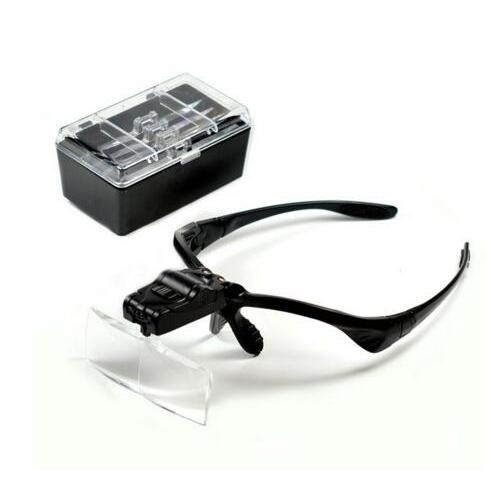 LED Headband Magnifying Reading Glasses Set by HitMyNeed