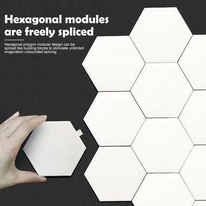 LED Hexagon RGB Smart Wall Light Panels with Music Sync by HitMyNeed