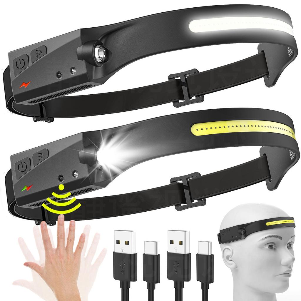 LED Induction Headlamp USB Rechargeable by HitMyNeed