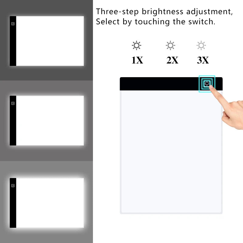 LED Light Box for Tracing with 3-Level Dimming by HitMyNeed
