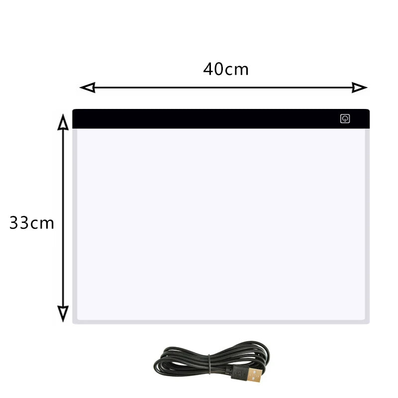 LED Light Box for Tracing with 3-Level Dimming by HitMyNeed
