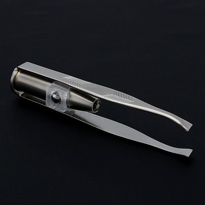 LED Light Eyebrow Tweezers for Precise Grooming by HitMyNeed
