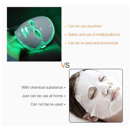 LED Light Therapy Facial Mask for Skin Rejuvenation by HitMyNeed
