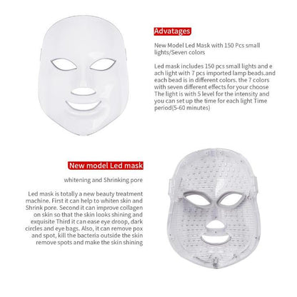 LED Light Therapy Facial Mask for Skin Rejuvenation by HitMyNeed