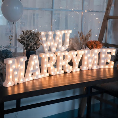 LED Light Up Alphabet Letter Decoration by HitMyNeed