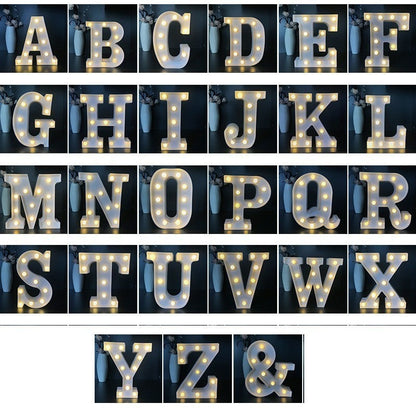 LED Light Up Alphabet Letter Decoration by HitMyNeed