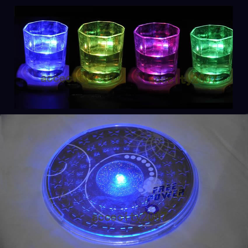 LED Light Up Drink Coasters for Parties & Events by HitMyNeed