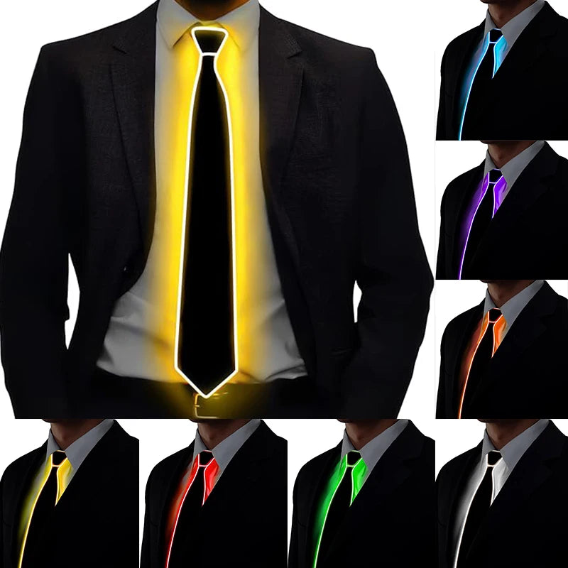 LED Light Up Necktie with Adjustable Flash Modes by HitMyNeed