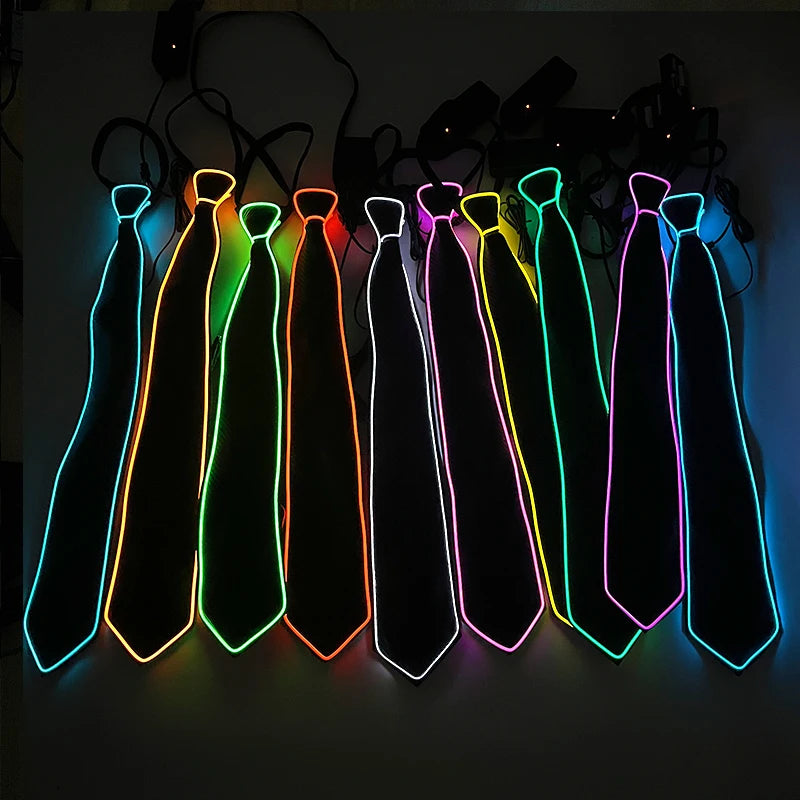 LED Light Up Necktie with Adjustable Flash Modes by HitMyNeed