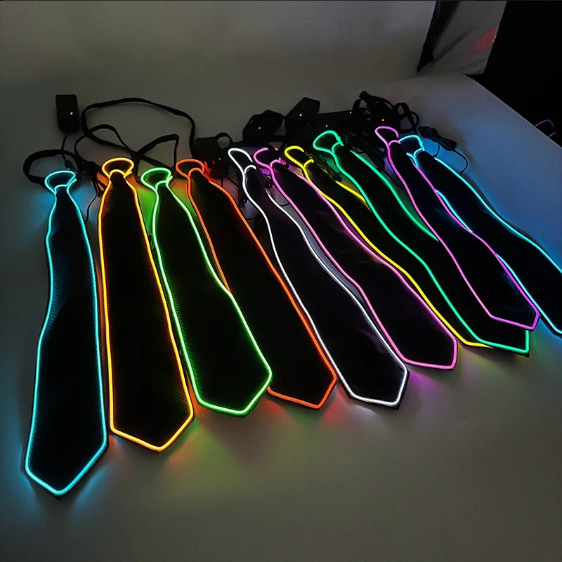 LED Light Up Necktie with Adjustable Flash Modes by HitMyNeed