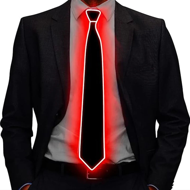 LED Light Up Necktie with Adjustable Flash Modes by HitMyNeed