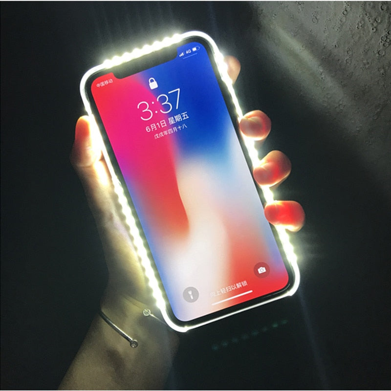 LED Light-Up Selfie Case for iPhone by HitMyNeed