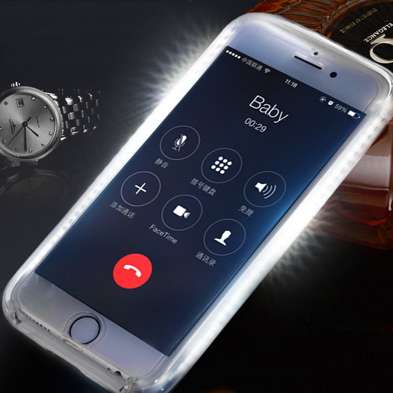 LED Light-Up Selfie Case for iPhone by HitMyNeed
