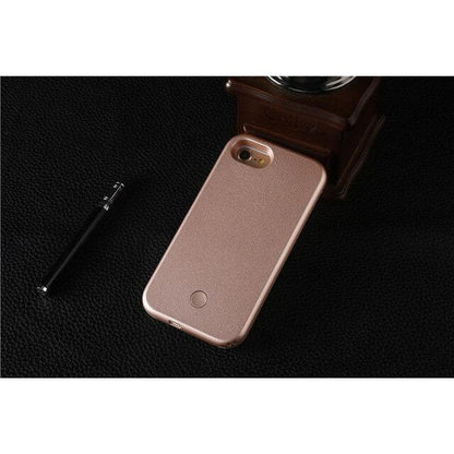LED Light-Up Selfie Case for iPhone for-iphone-11 rose-gold by HitMyNeed