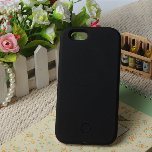 LED Light-Up Selfie Case for iPhone for-iphone-7-8-plus black by HitMyNeed