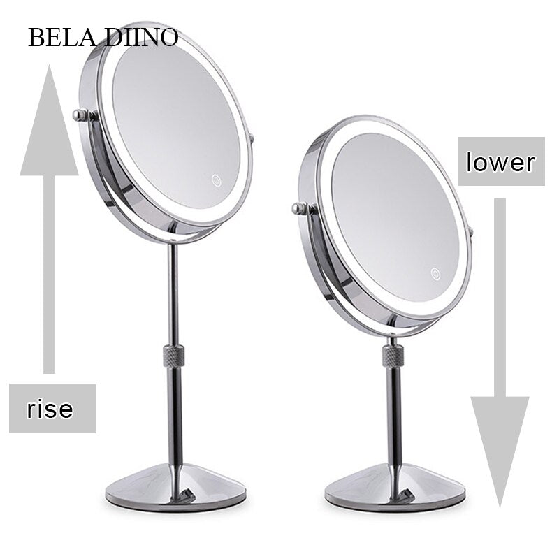 LED Lighted 10x Magnifying Makeup Mirror by HitMyNeed
