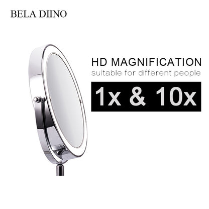 LED Lighted 10x Magnifying Makeup Mirror by HitMyNeed