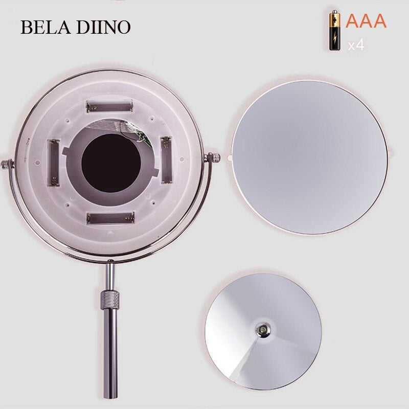 LED Lighted 10x Magnifying Makeup Mirror by HitMyNeed
