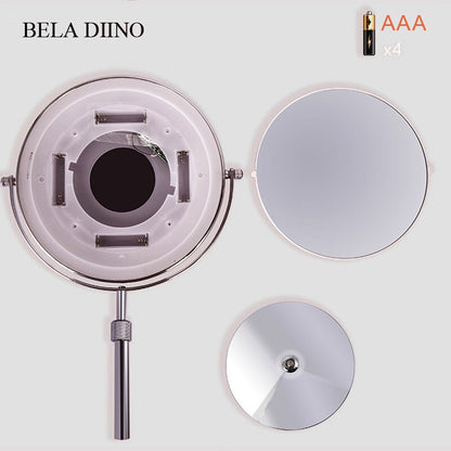 LED Lighted 10x Magnifying Makeup Mirror by HitMyNeed