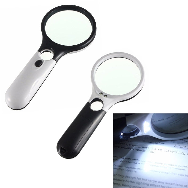 LED Lighted Dual Lens Magnifying Glass by HitMyNeed