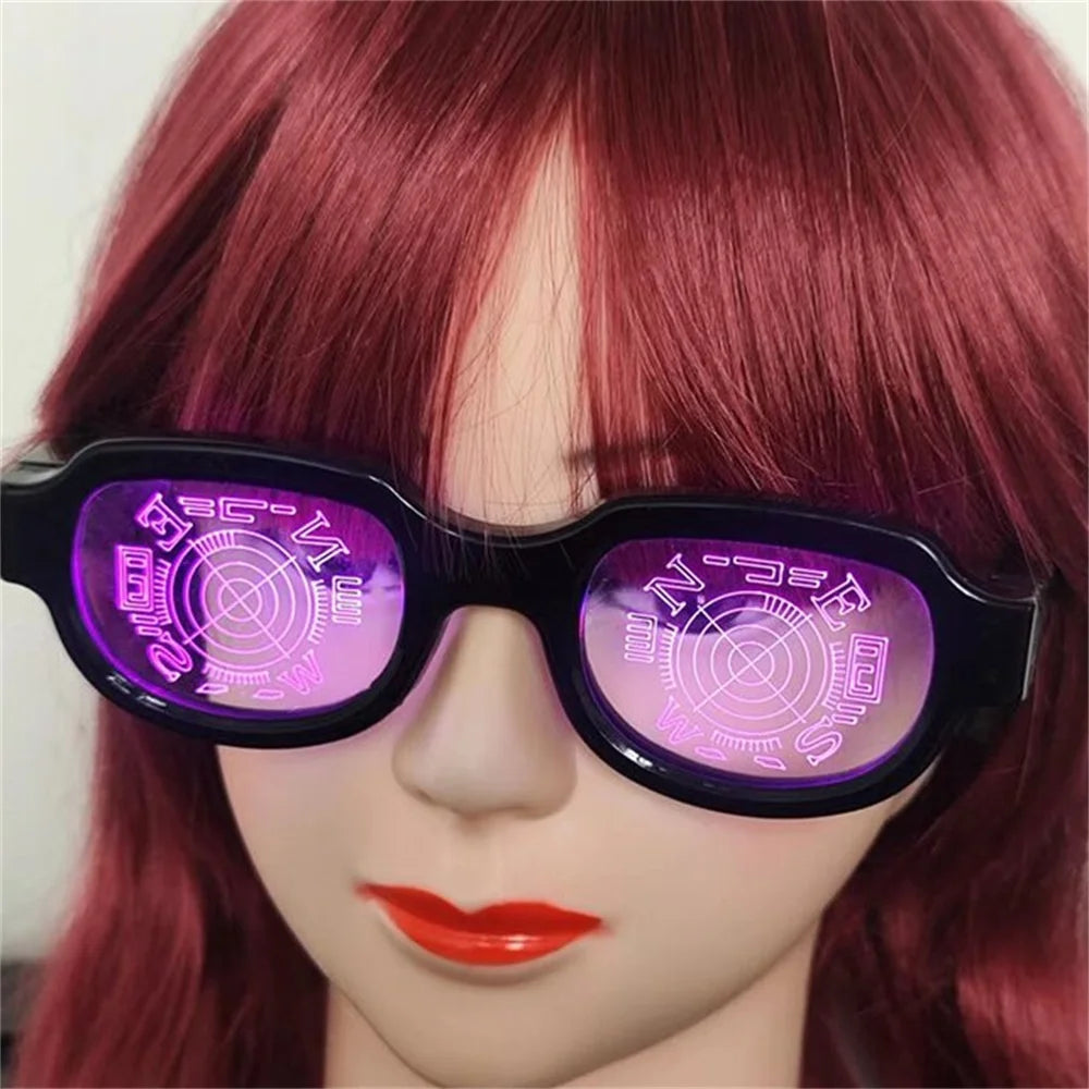 LED Luminous Conan Glasses for Cosplay & Parties abi616 by HitMyNeed