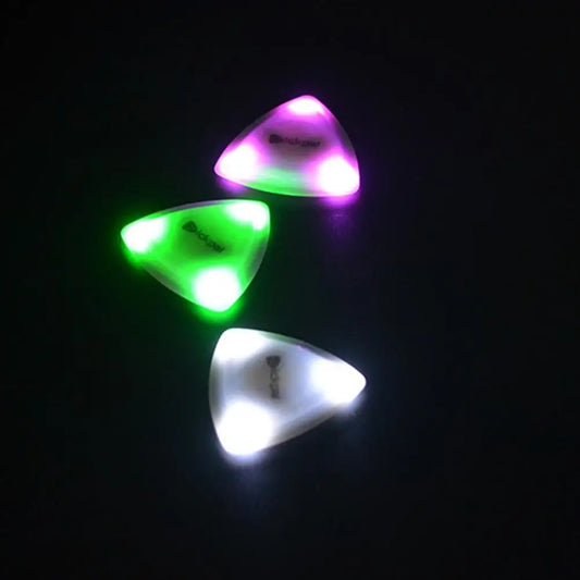 LED Luminous Guitar Pick with Touch Control Light 2-pcs-white by HitMyNeed