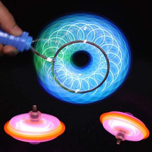 LED Magnetic Orbit Spinning Top Gyroscope Toy by HitMyNeed