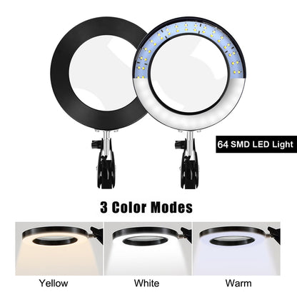 LED Magnifying Desk Lamp with 5X Glass Lens by HitMyNeed