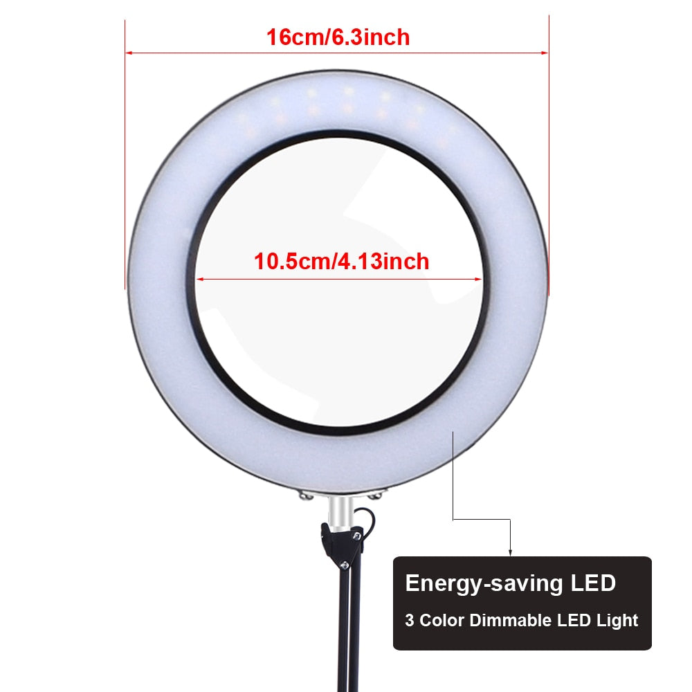 LED Magnifying Desk Lamp with 5X Glass Lens by HitMyNeed