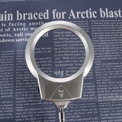LED Magnifying Glass with Stand, 2X/6X by HitMyNeed