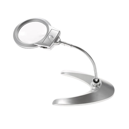 LED Magnifying Glass with Stand, 2X/6X by HitMyNeed