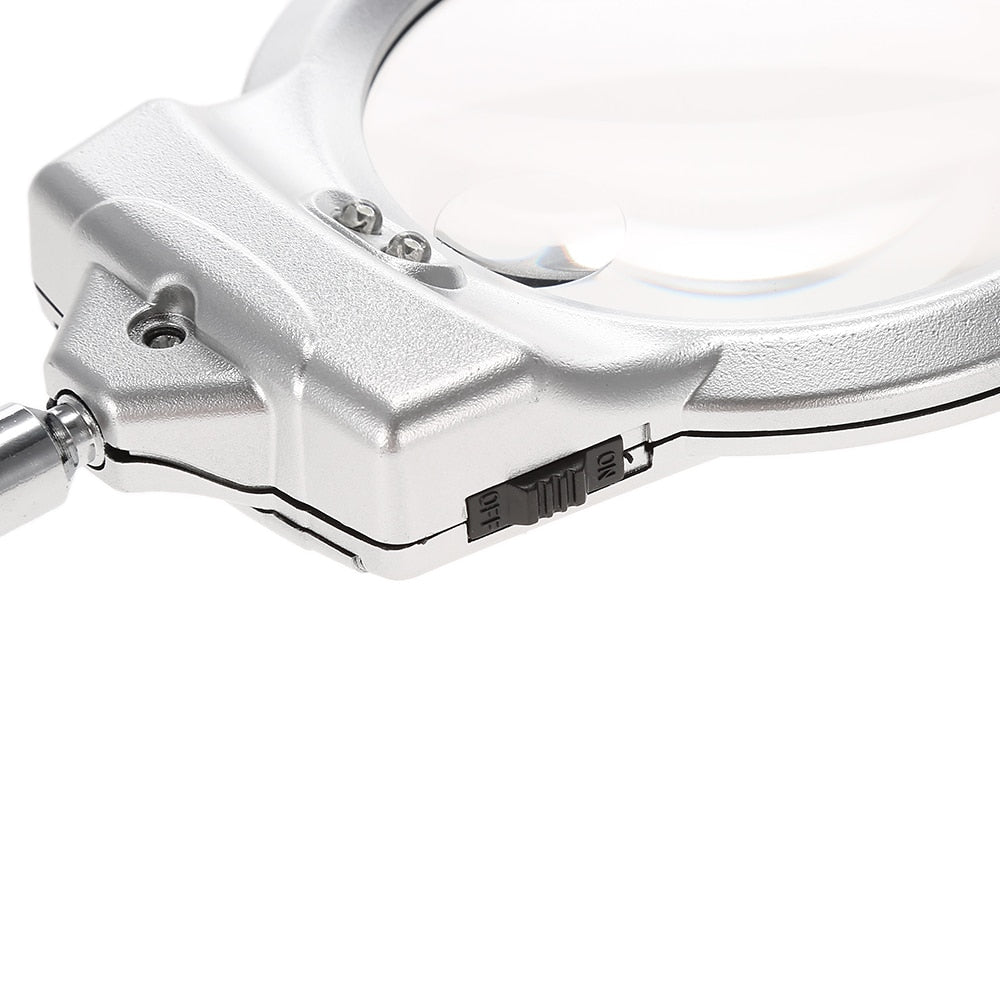 LED Magnifying Glass with Stand, 2X/6X by HitMyNeed