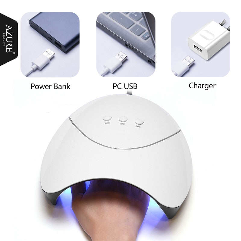 LED Nail Polish Dryer Lamp with Timer by HitMyNeed