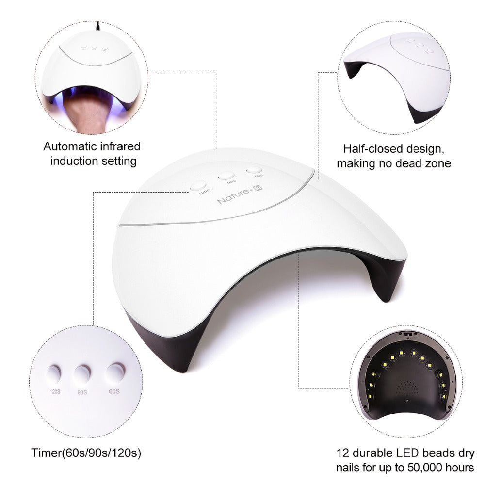 LED Nail Polish Dryer Lamp with Timer by HitMyNeed