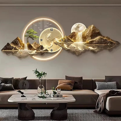 LED Nordic Minimalist Wall Clock for Living Room by HitMyNeed