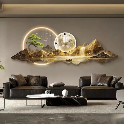 LED Nordic Minimalist Wall Clock for Living Room by HitMyNeed