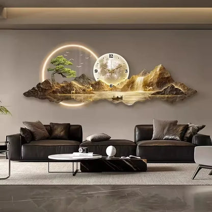 LED Nordic Minimalist Wall Clock for Living Room by HitMyNeed