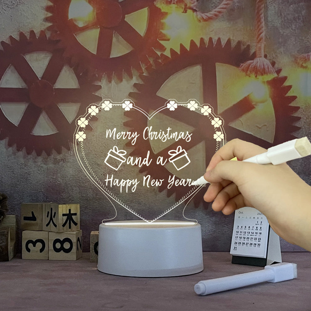 LED Note Board USB Night Light with Message Panel by HitMyNeed