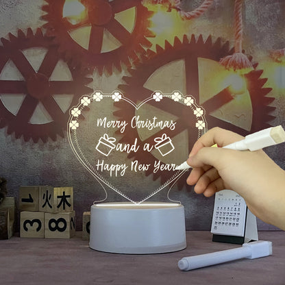 LED Note Board USB Night Light with Message Panel by HitMyNeed