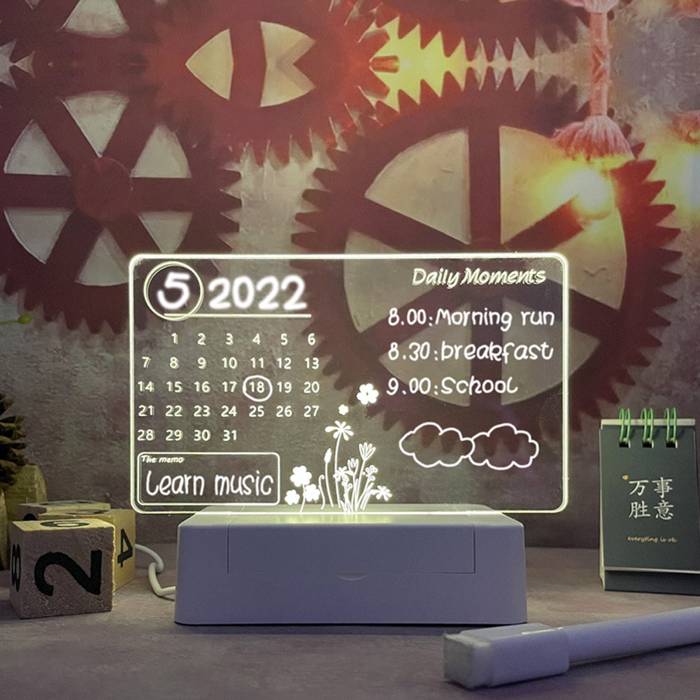 LED Note Board USB Night Light with Message Panel by HitMyNeed