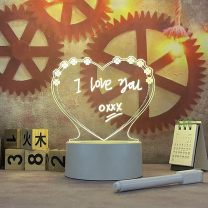 LED Note Board USB Night Light with Message Panel by HitMyNeed