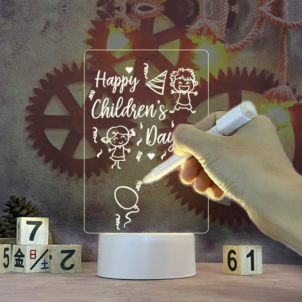 LED Note Board USB Night Light with Message Panel blank by HitMyNeed